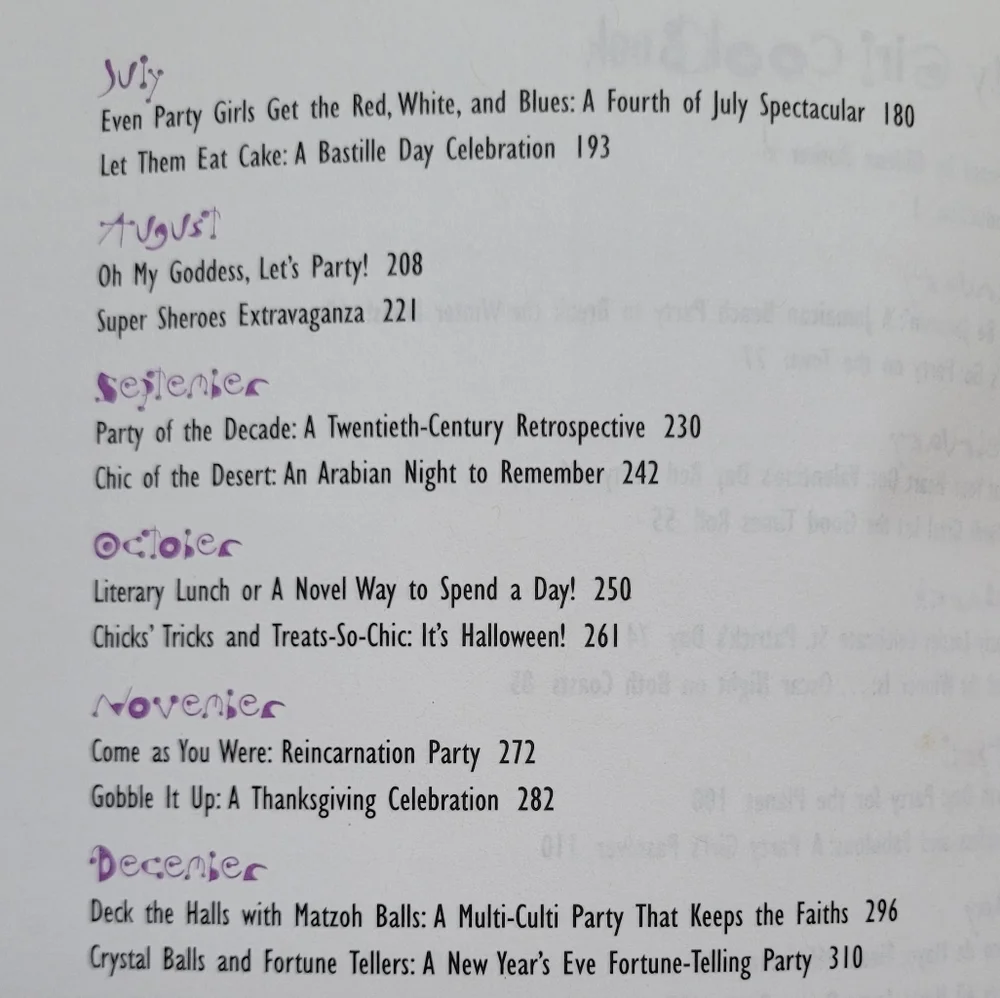 The Party Girl Cookbook